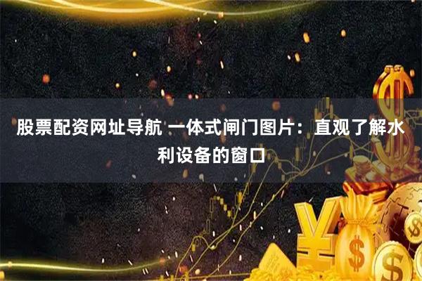 股票配资网址导航 一体式闸门图片：直观了解水利设备的窗口
